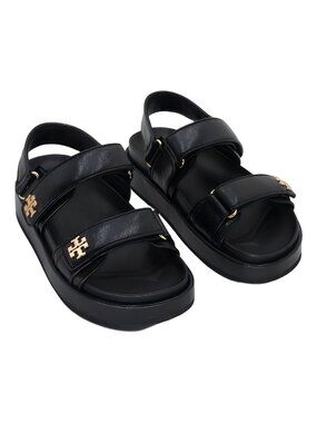 Tory Burch Kira Sport Sandal Black Womens Sz 6.5
